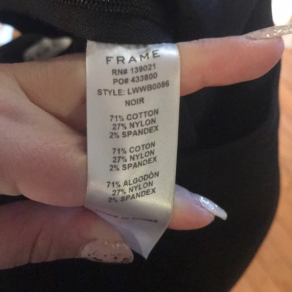 FRAME Denim High Pencil pant black size 0 - Picture 11 of 14